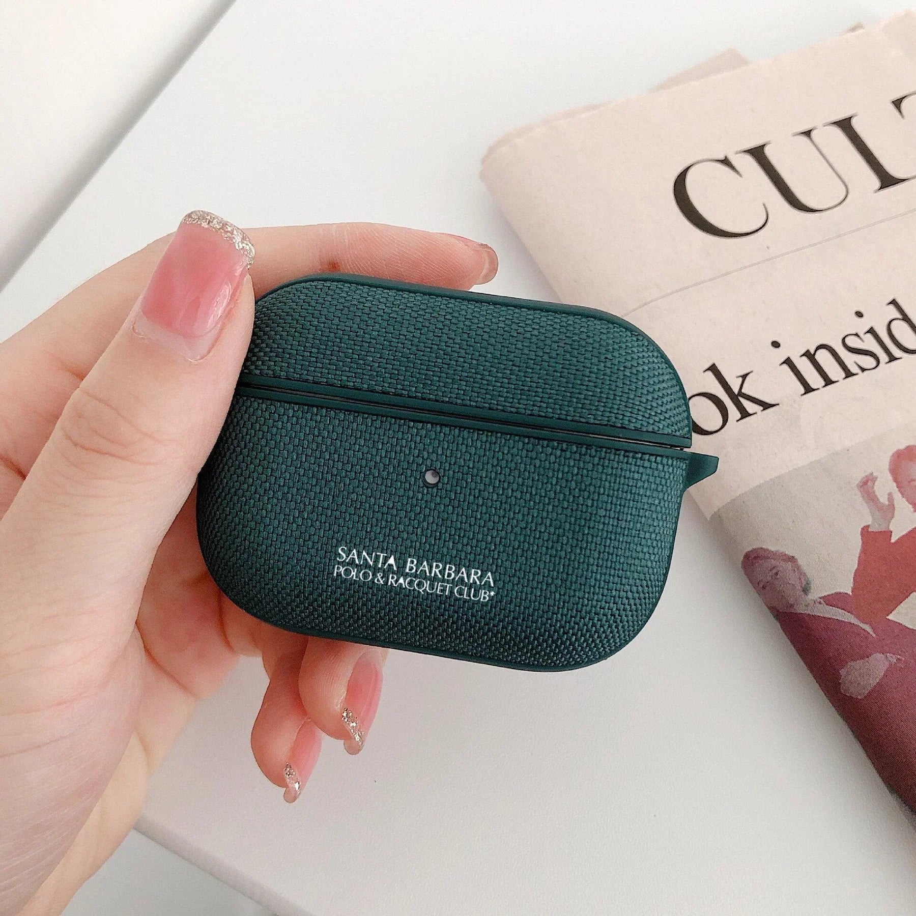 Santa Barbara Wireless Earbuds Cloth Cover Stylish and Strong