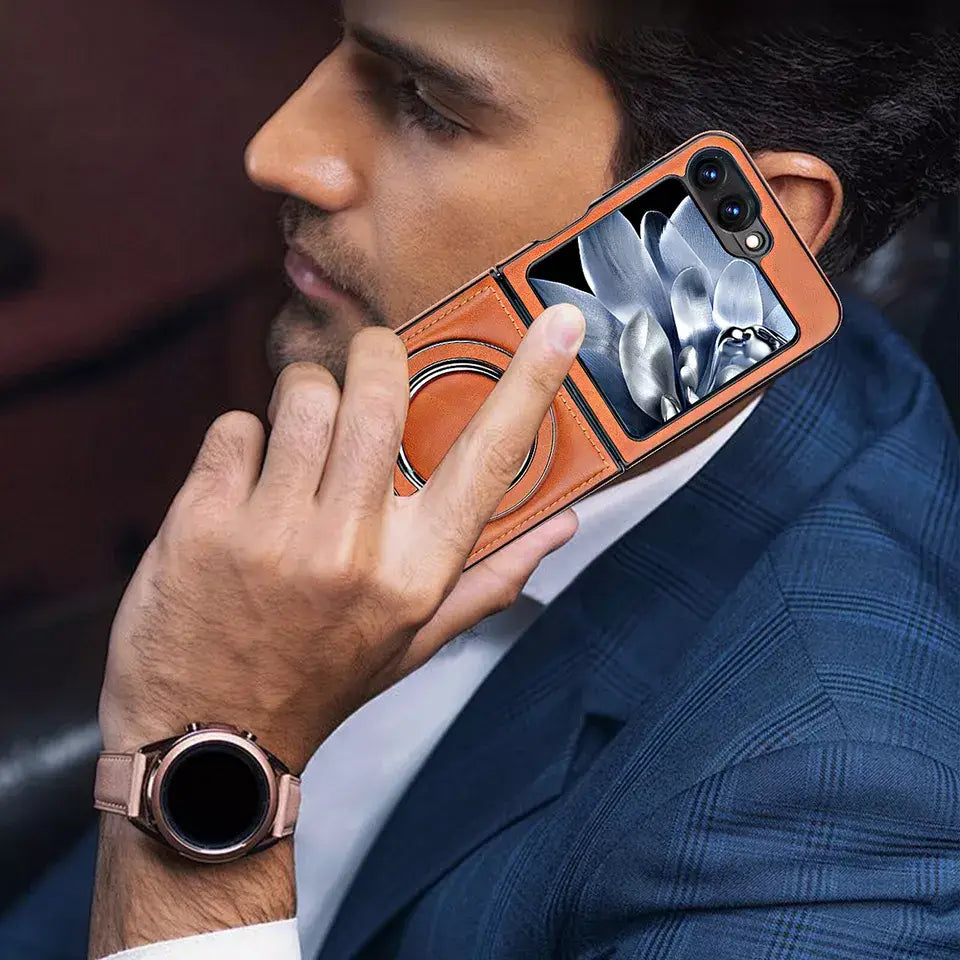 Premium Leather Bracket Case by Magno Pro