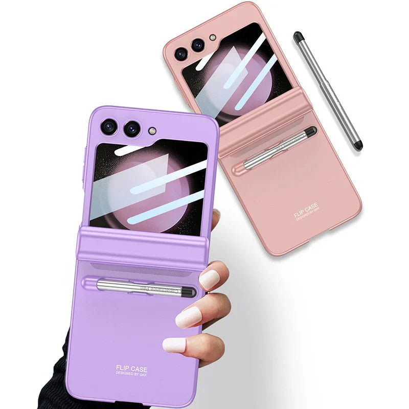 Flip Flex Case for Samsung with Magnetic Hinge & Pen Storage