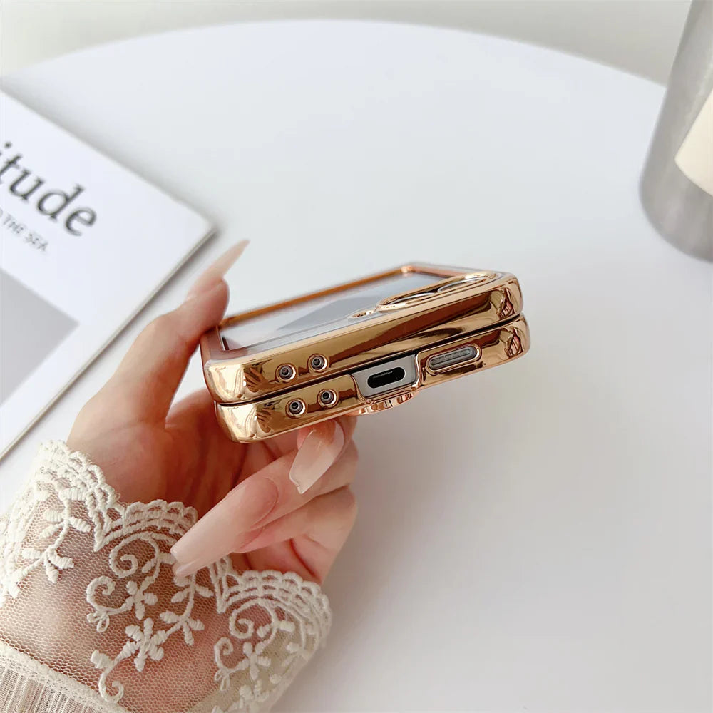 Sleek Electroplated Magnetic Rotating Case
