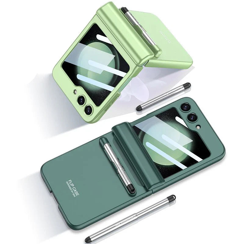 Flip Flex Case for Samsung with Magnetic Hinge & Pen Storage