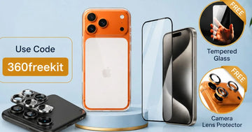 Buy any phone case at Casesaccessories and get free tempered glass and camera lens protector