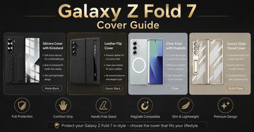 Samsung Galaxy Z Fold 7 case and cover options including slim, flip and dual function styles