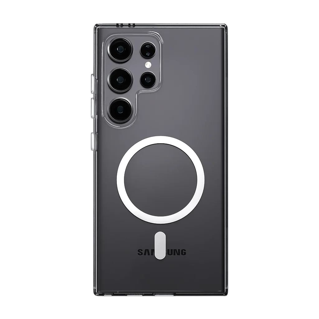 Anti Yellow MagSafe clear case for Samsung Galaxy S25 ultra