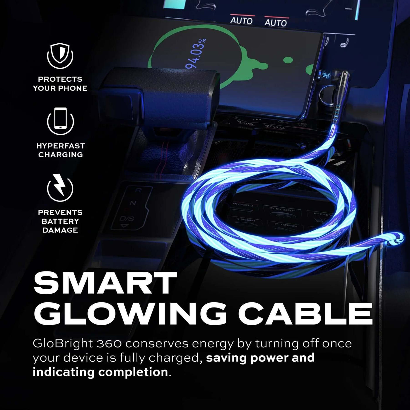 Hoco *U112* Shine Type-C to Type-C Cable (Buy one Get Another one).