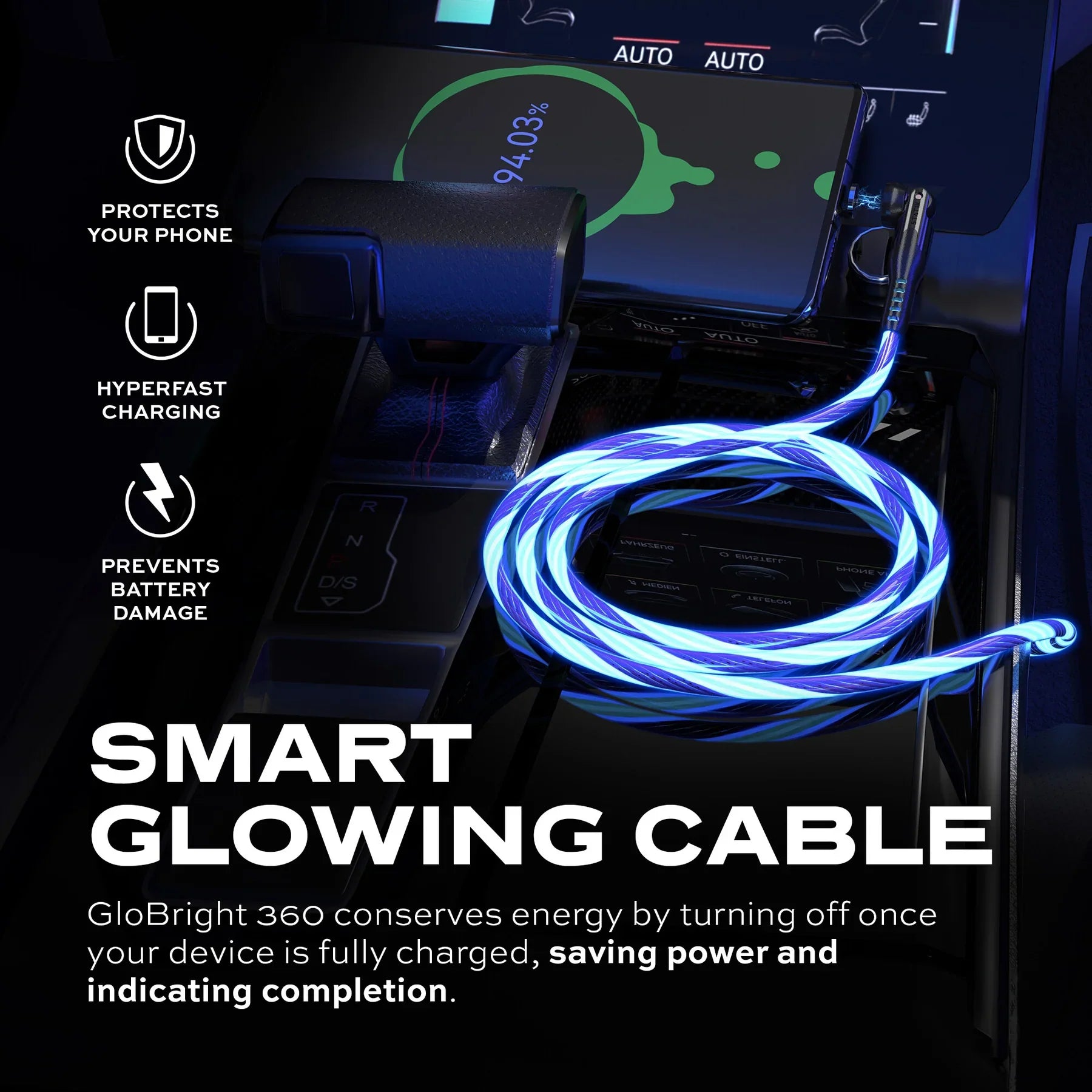 Hoco *U112* Shine Type-C to Type-C Cable (Buy one Get Another one).