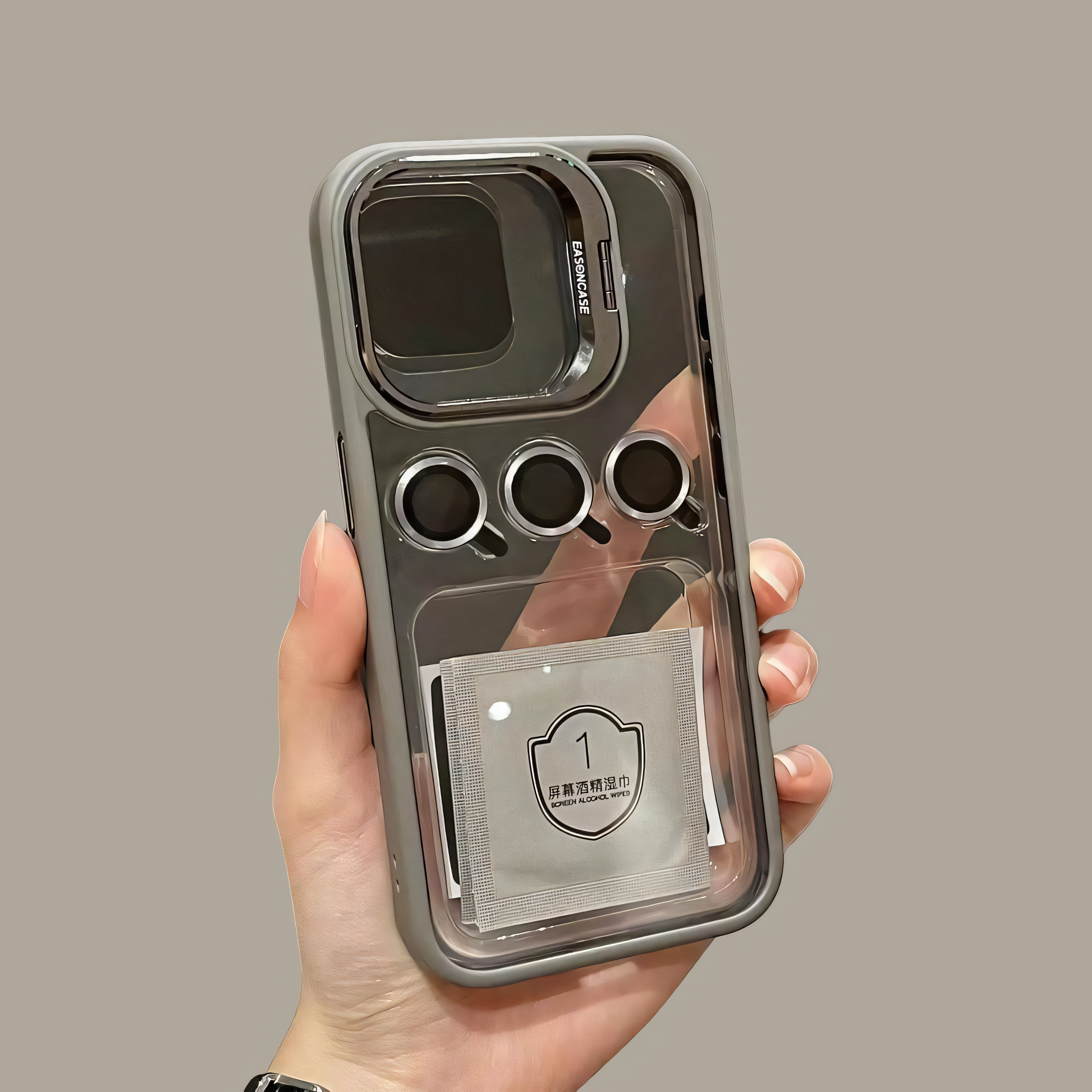 Premium Flip Bracket Case for Ultimate Lens Protection – iPhone
