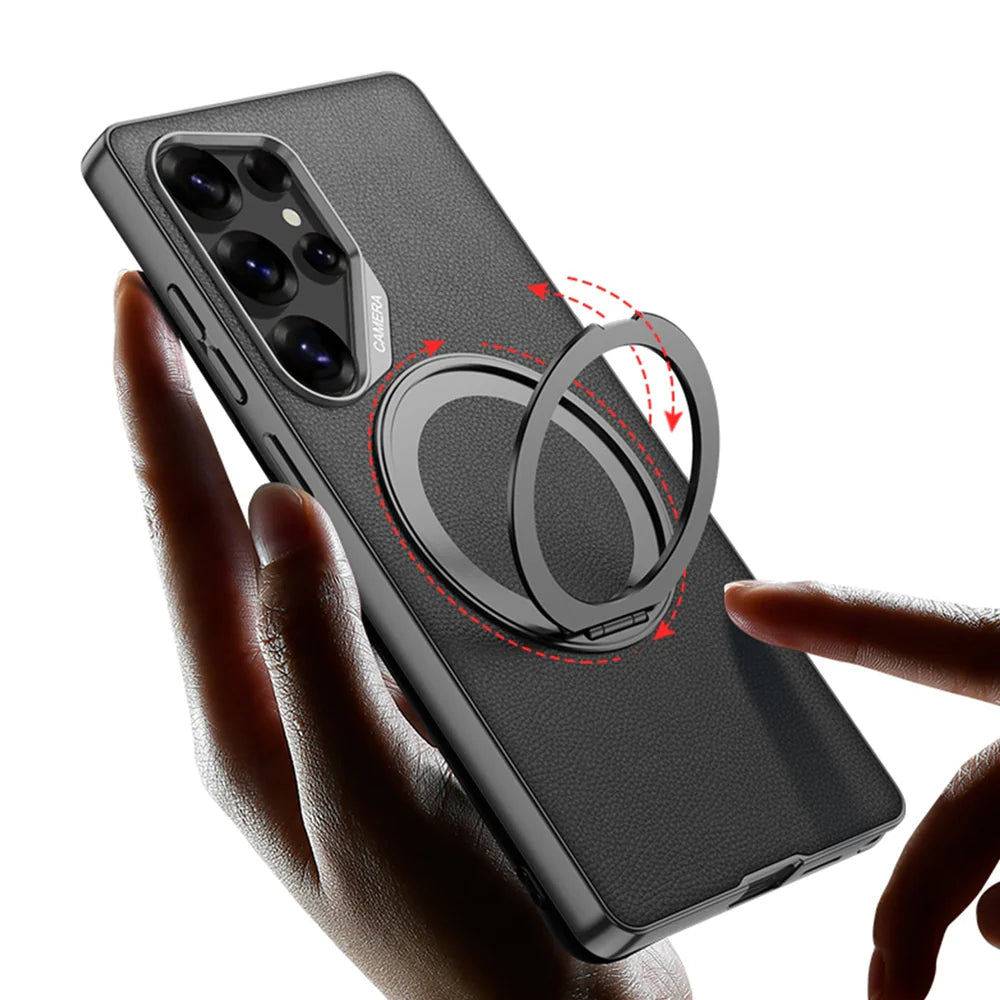 Magnetic Ring Carbon Armor Case