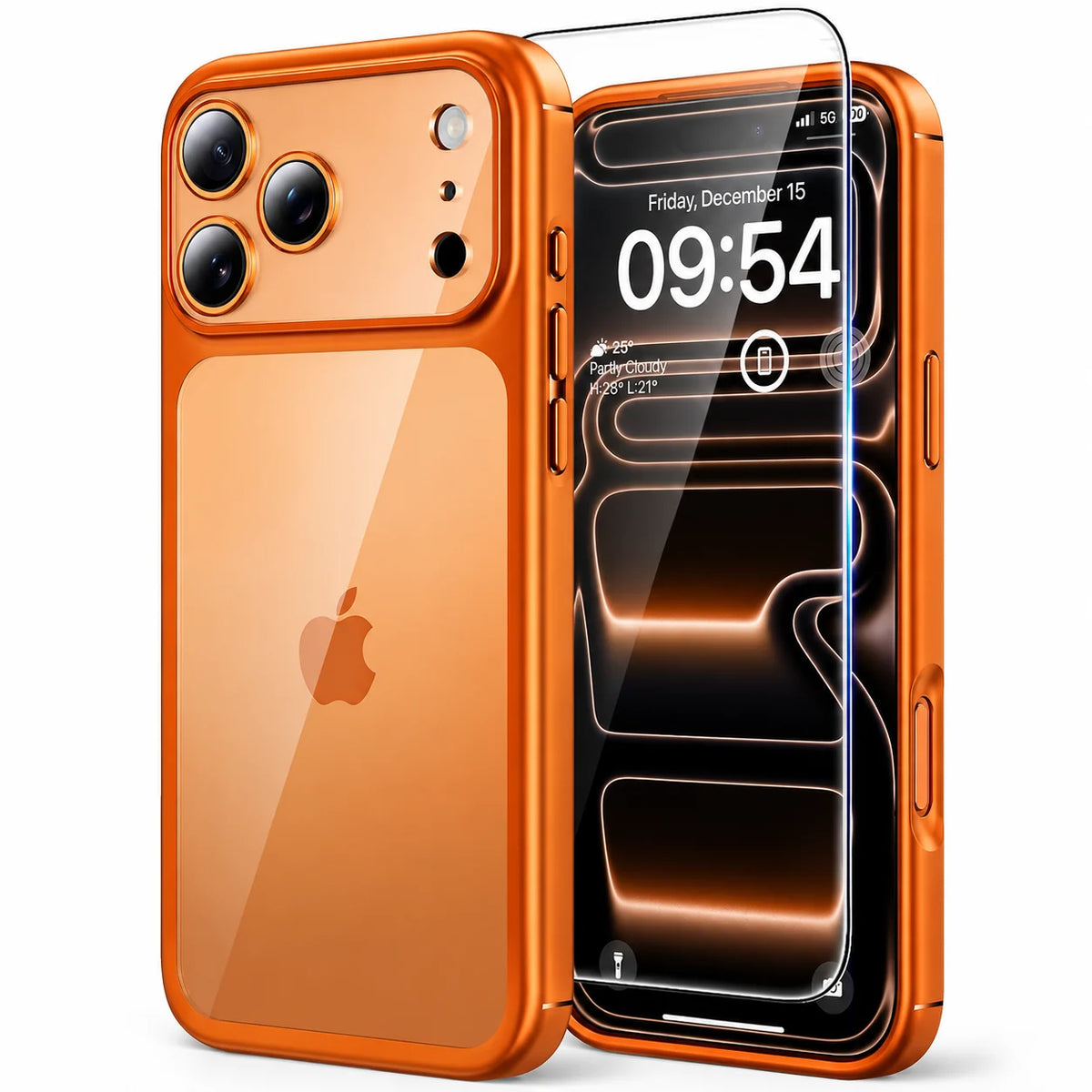 Military-Grade Shockproof Transparent Back Cover