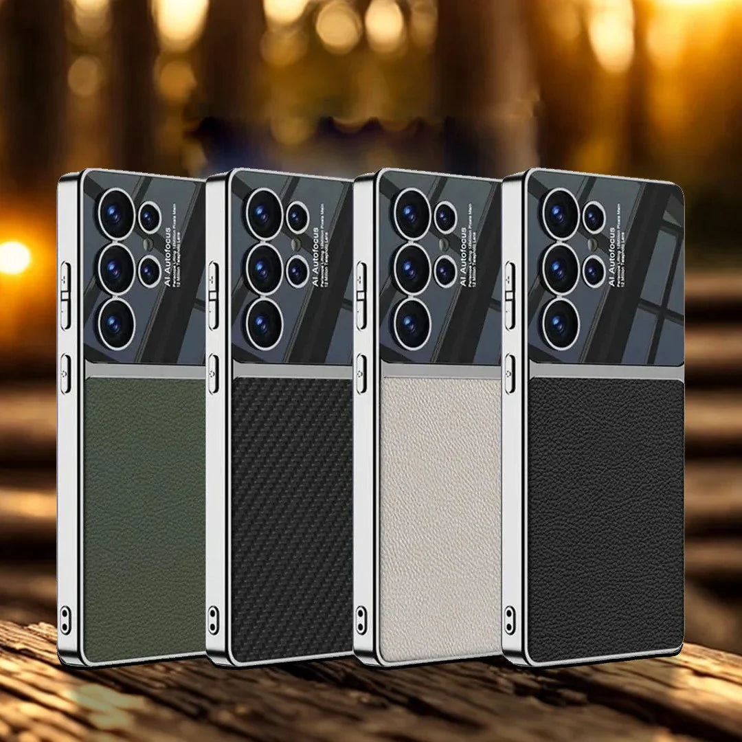 Electroplated Business Leather Case with Paitabone Cover - New Arrival.
