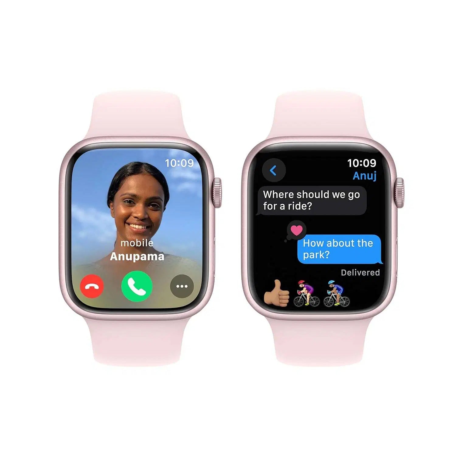Apple Watch Series 9 – Pink Aluminium GPS with Light Pink Band