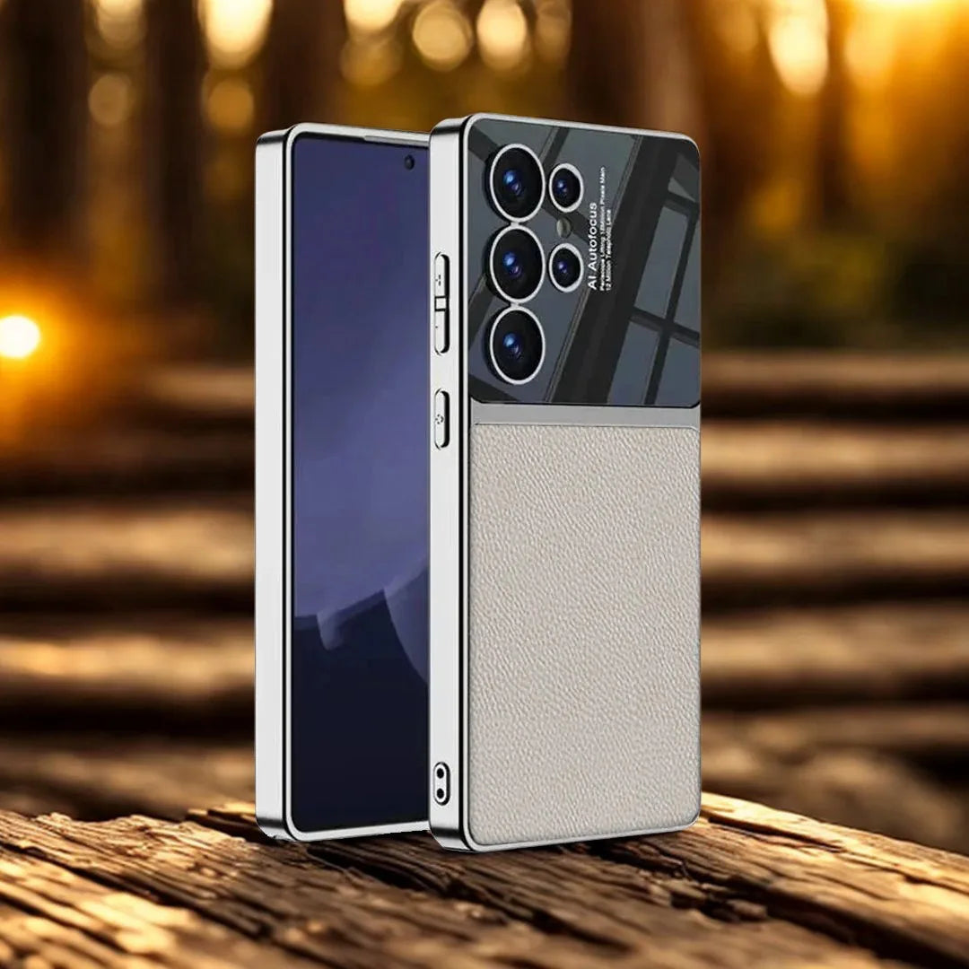 Electroplated Business Leather Case with Paitabone Cover - New Arrival.