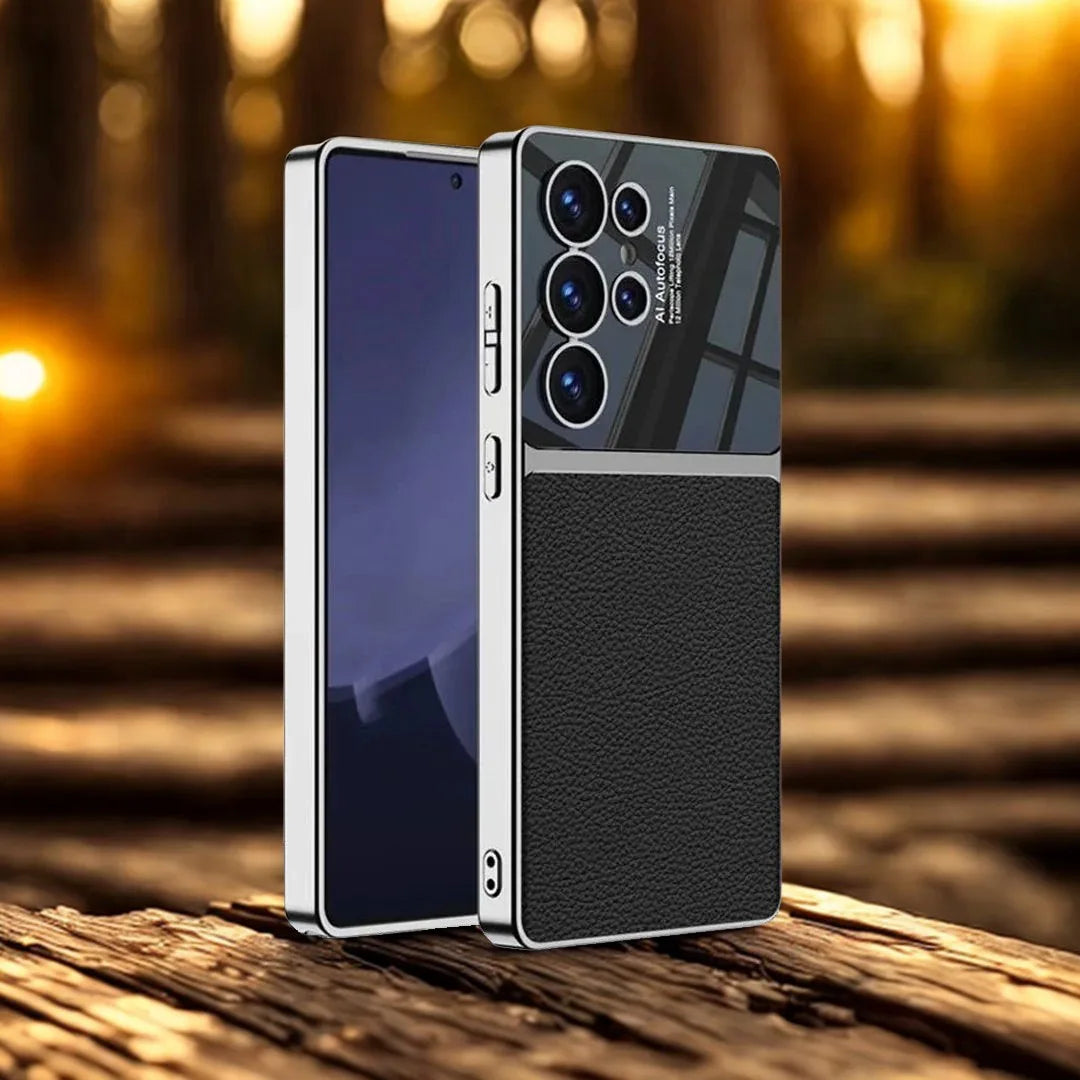 Electroplated Business Leather Case with Paitabone Cover - New Arrival.