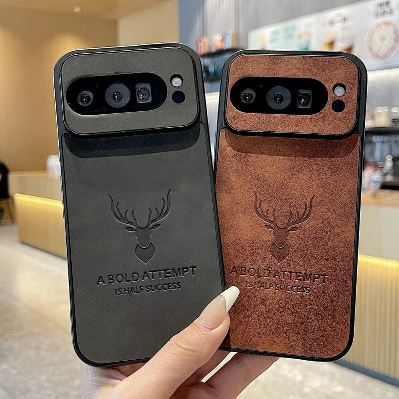 Retro Maple Leaf Embossed Case for a Unique Look
