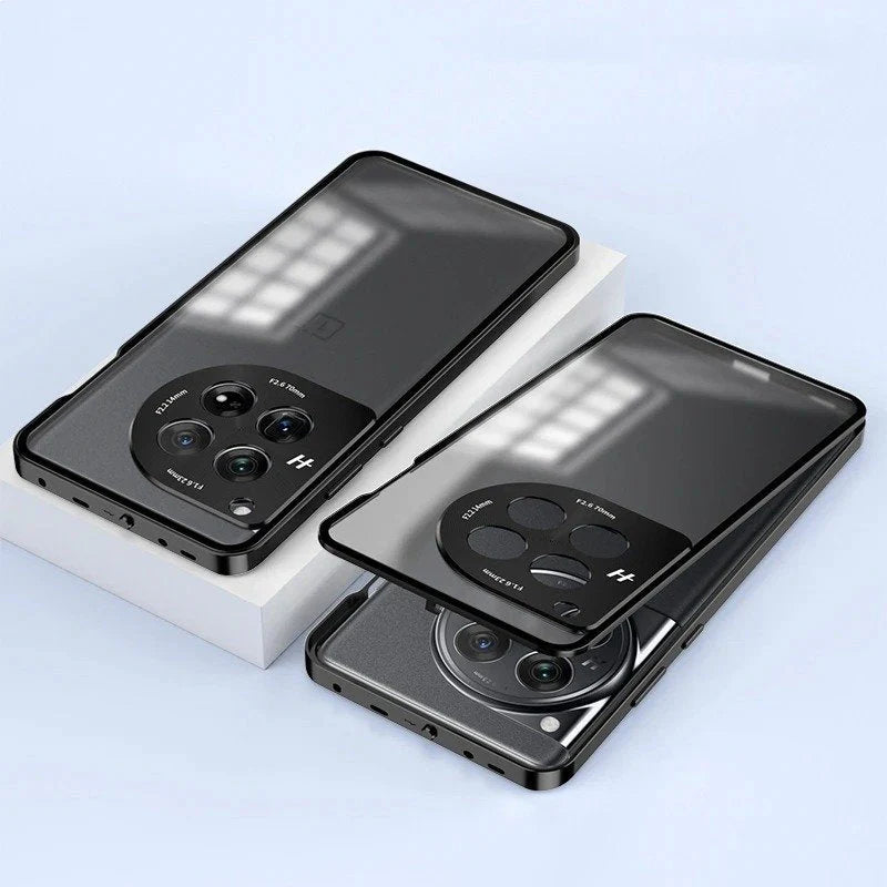 Premium Alloy Frame Glass Back Case