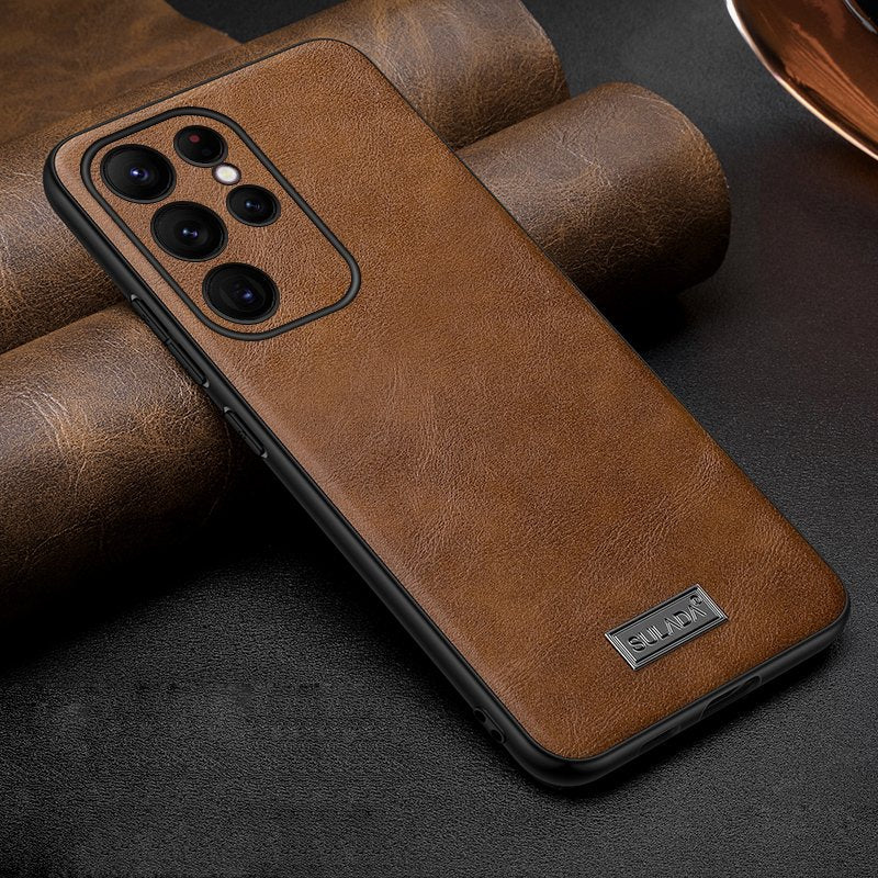 Premium Timeless Genuine Leather Case - Samsung