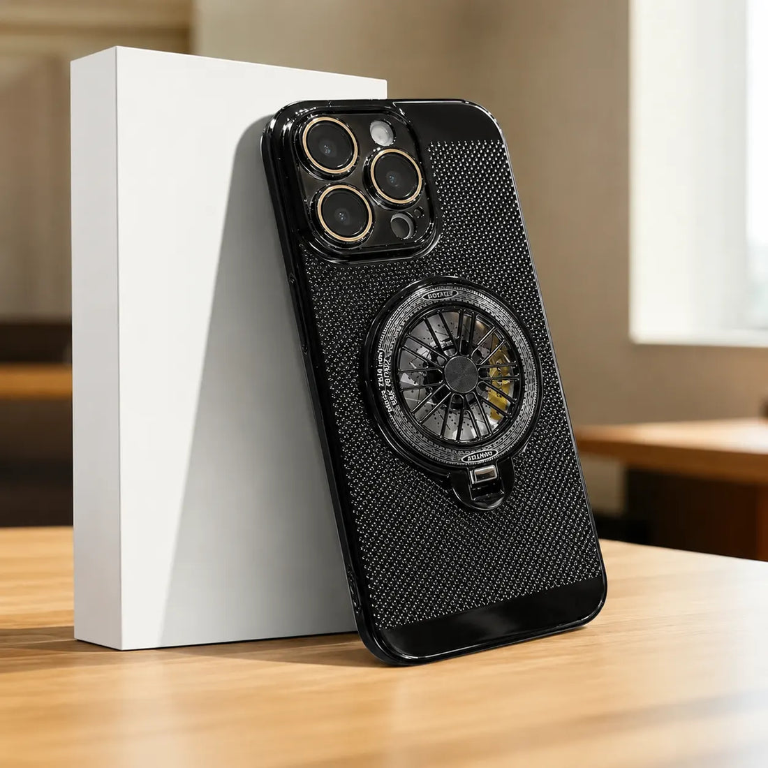 Rotating Wheel Case - iPhone 360° Rotating Wheel Stand