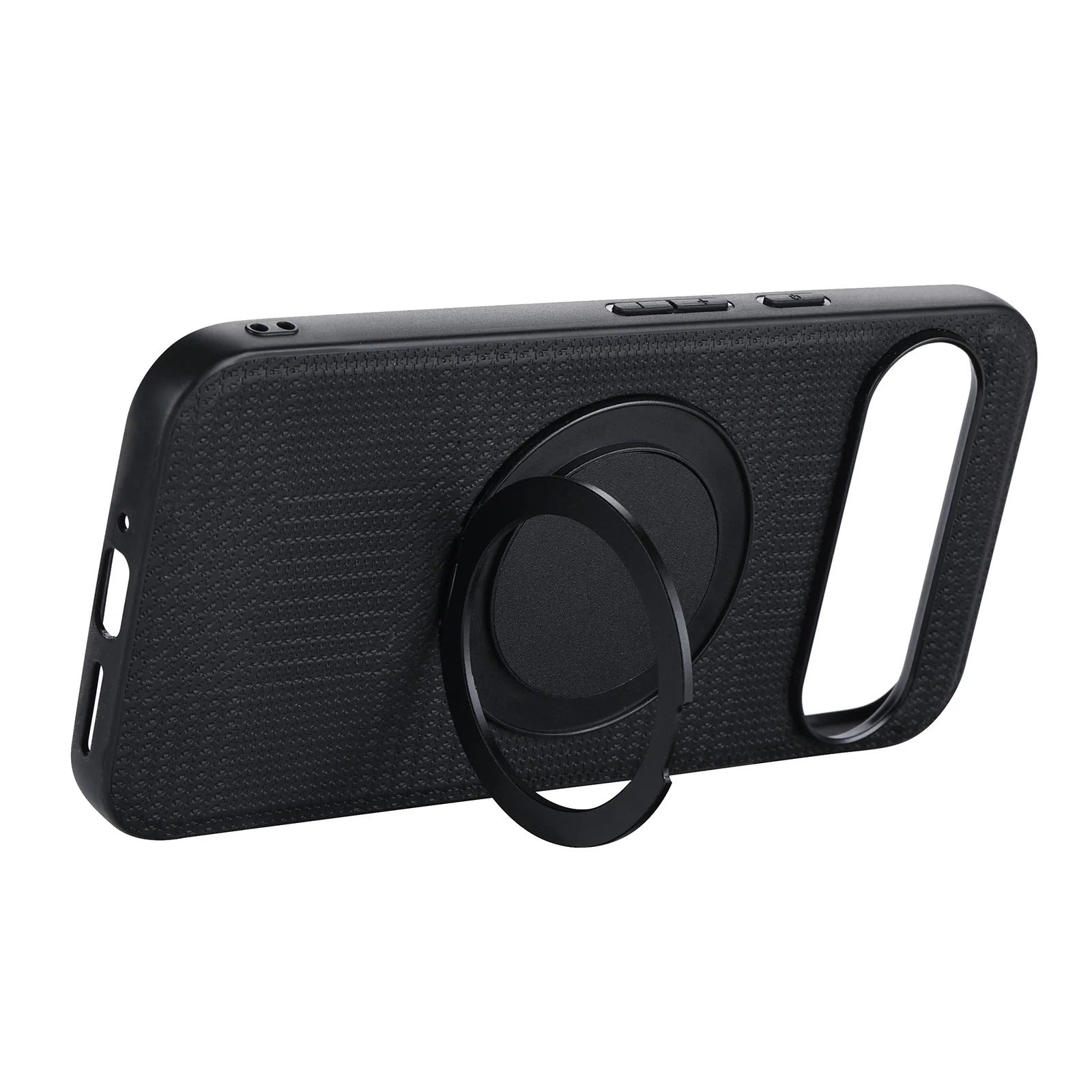 Prestige Weave Texture MagSafe Kickstand Case: Stylish Protection & Convenient Stand