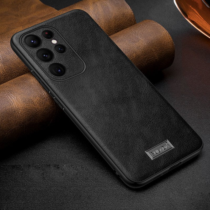 Premium Timeless Genuine Leather Case - Samsung