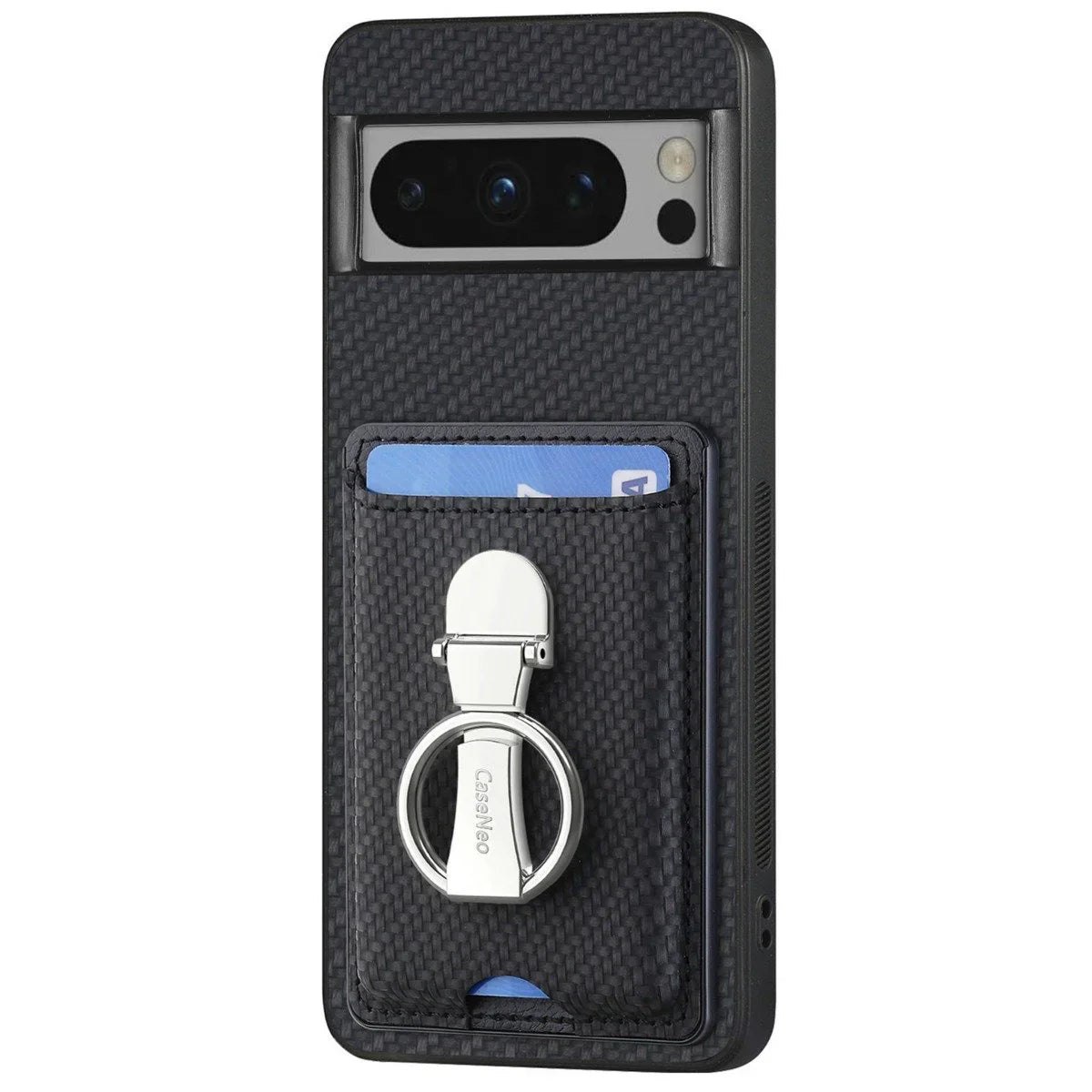 Luxury Wallet Guard Case with Metal Stand