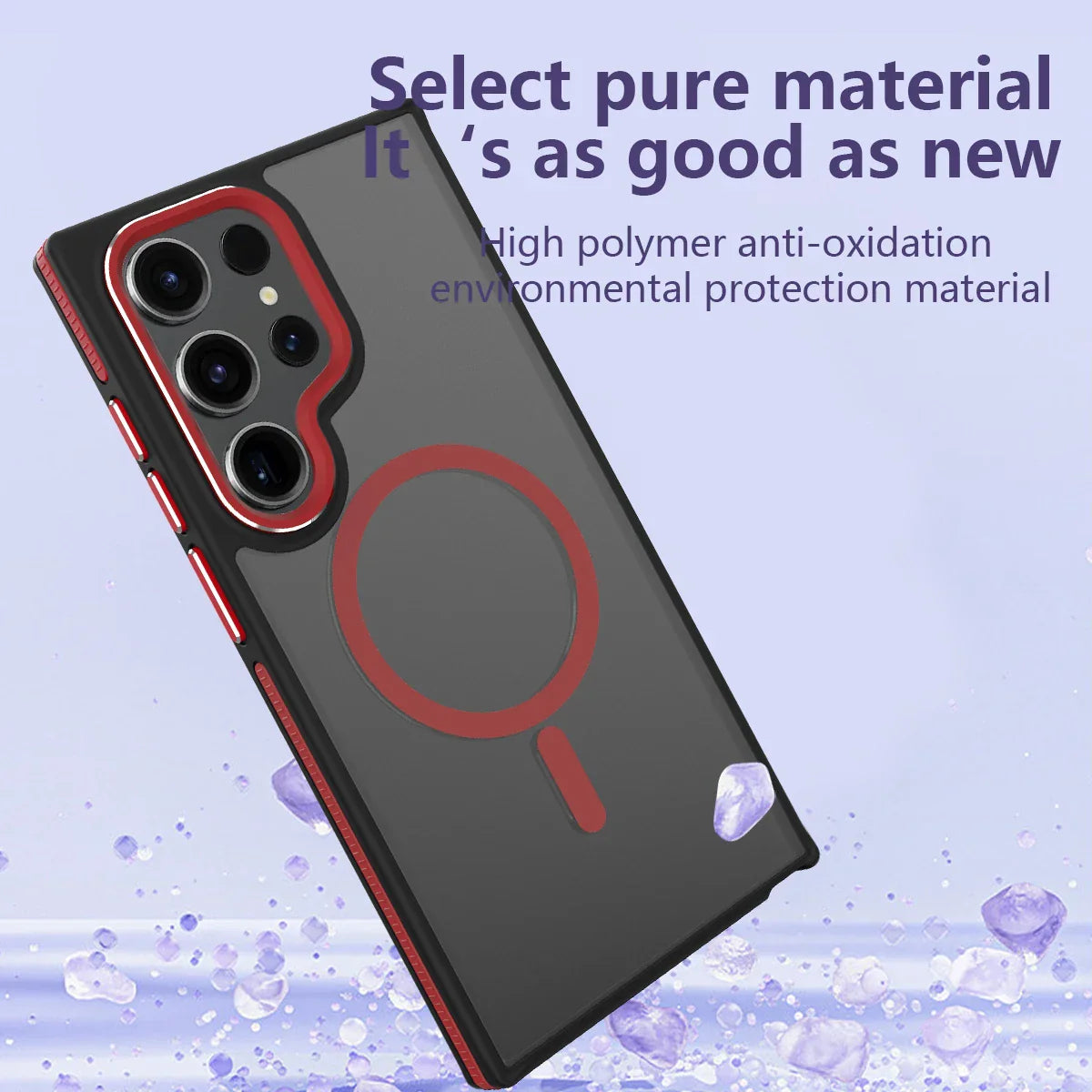 Magnetic Dual Tone Frosted Case for Samsung – Elegant Protection