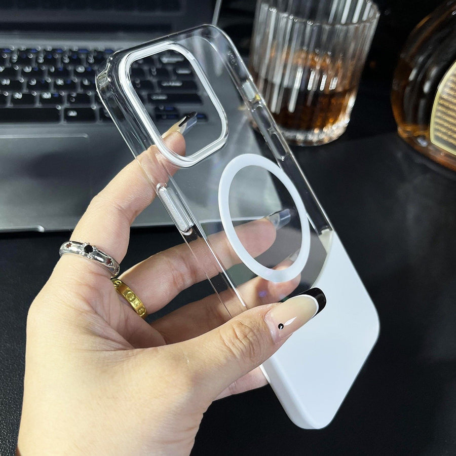 Premium Transparent Magnetic Splicing Cover - iPhone