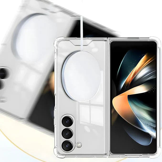 Galaxy Z Fold6 scratch-resistant transparent MagSafe case