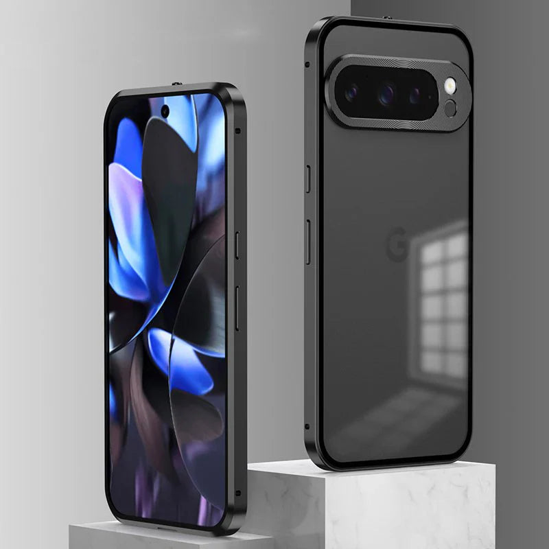Premium Aluminium Alloy & Glass Case with Metal Frame