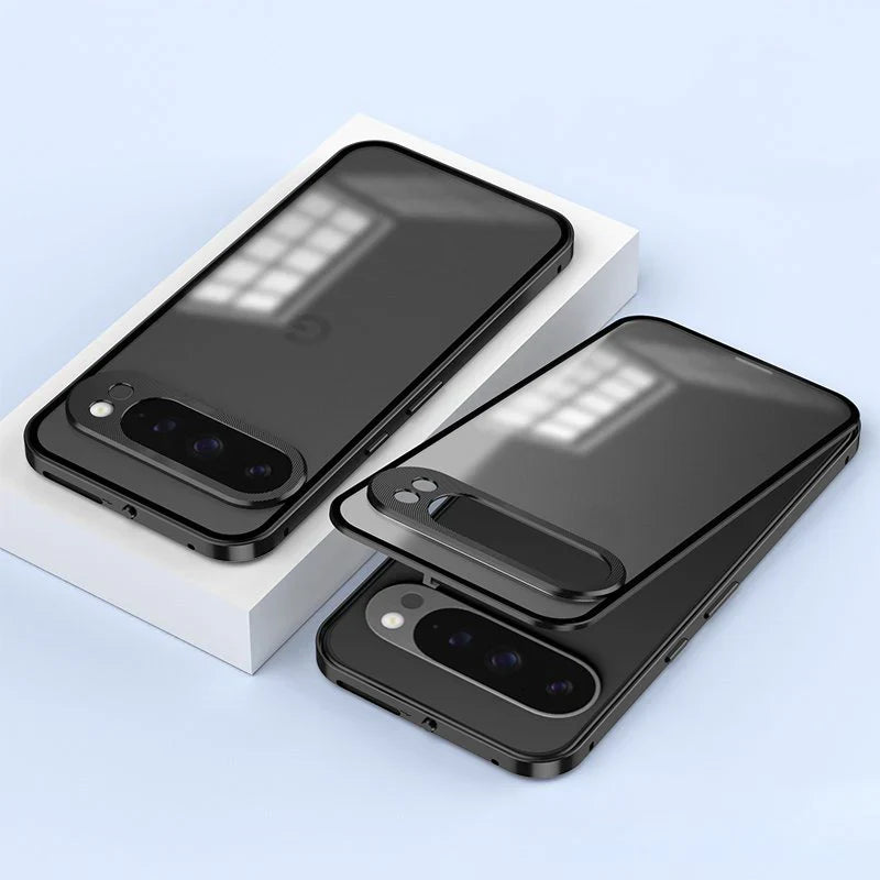 Premium Aluminium Alloy & Glass Case with Metal Frame