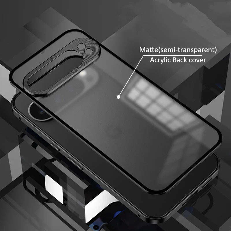 Premium Aluminium Alloy & Glass Case with Metal Frame