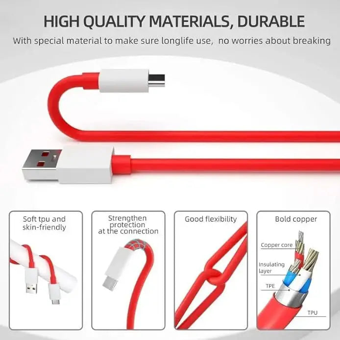 OnePlus Dash Type-C Cable – Quick and Efficient Charging