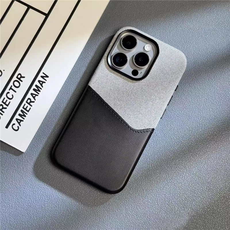 IPhone Stylish Dual Tone Case with Card Holder