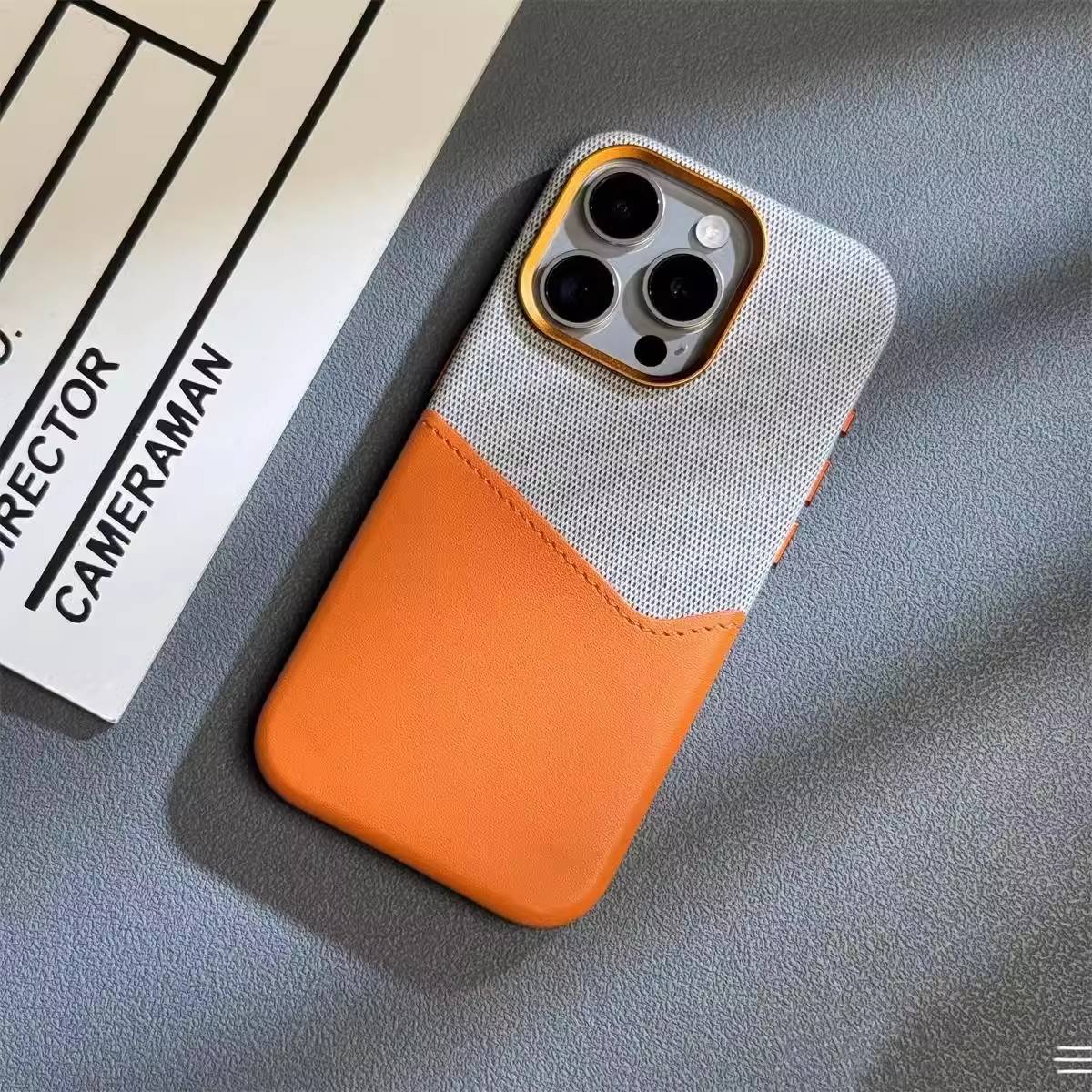 IPhone Stylish Dual Tone Case with Card Holder