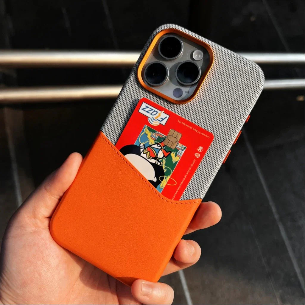 IPhone Stylish Dual Tone Case with Card Holder