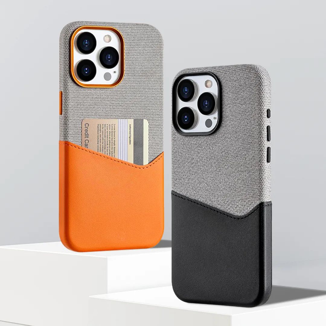 IPhone Stylish Dual Tone Case with Card Holder