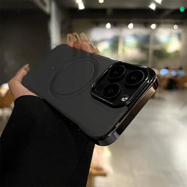 Refined Frameless MagSafe Leather Case for IPhone - New Arrival