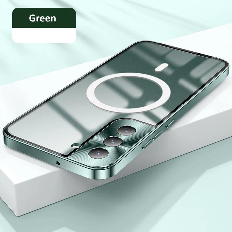 Luxury Ultra-Thin Magsafe Matte Metal Frame Case.