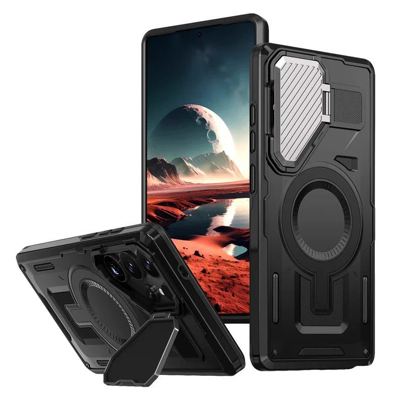 Tactical Armor Lens Bracket Magnetic Case – Superior Protection for Samsung