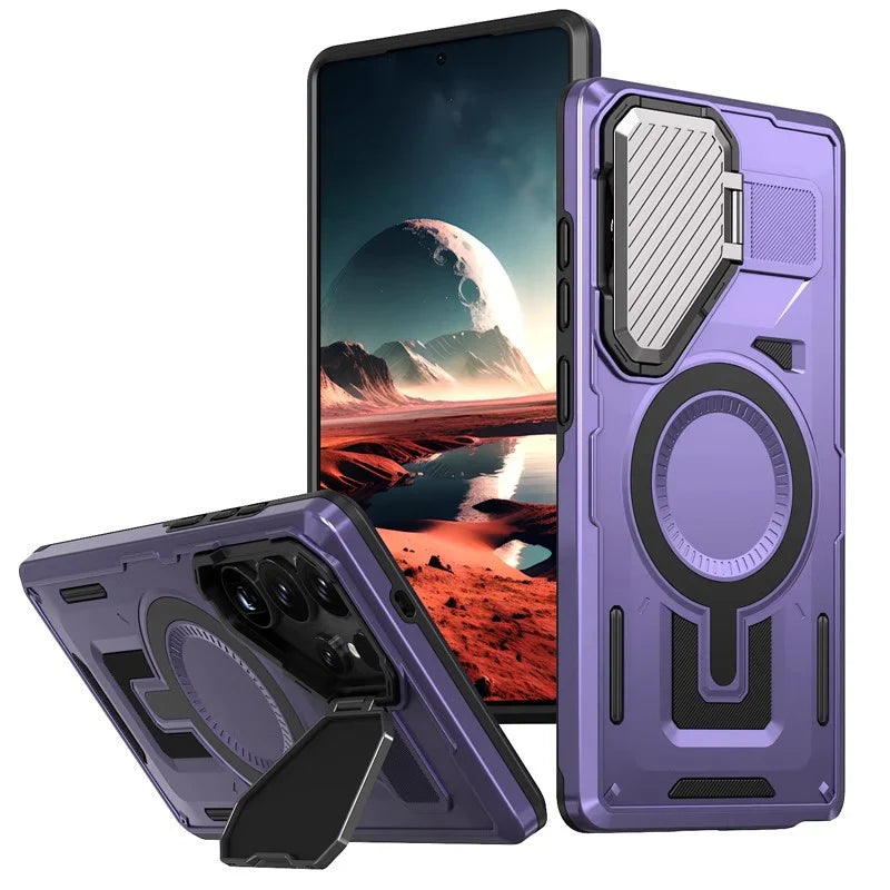 Tactical Armor Lens Bracket Magnetic Case – Superior Protection for Samsung