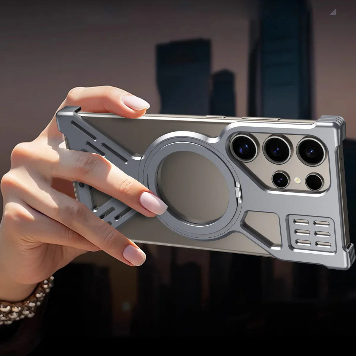 Samsung Galactic Armor Magnetic Frame Case – Ultimate Protection & Style.