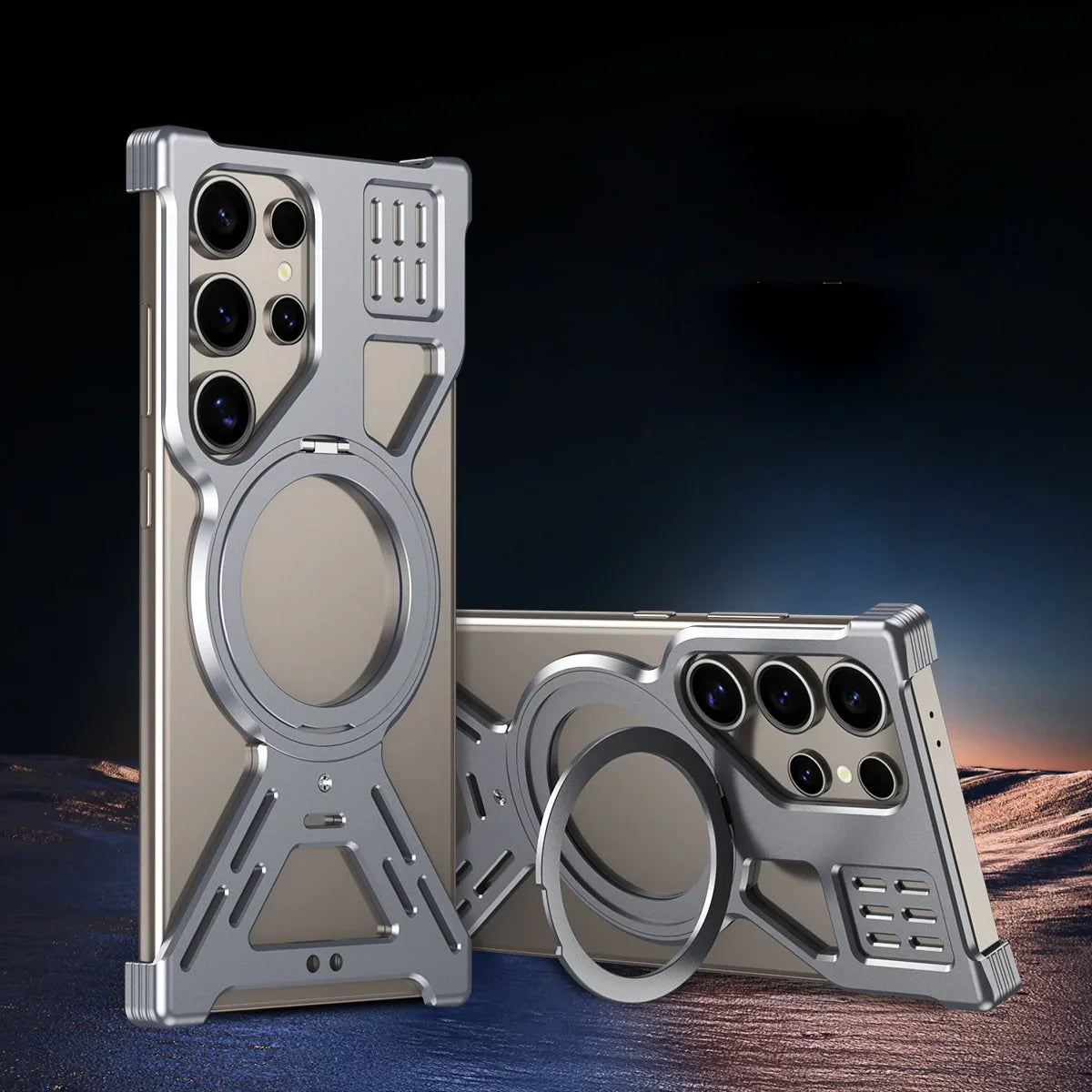 Samsung Galactic Armor Magnetic Frame Case – Ultimate Protection & Style.