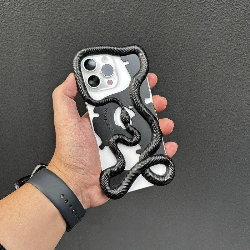 Enchanted Mystic Serpent 3D Hollow Case for iPhone