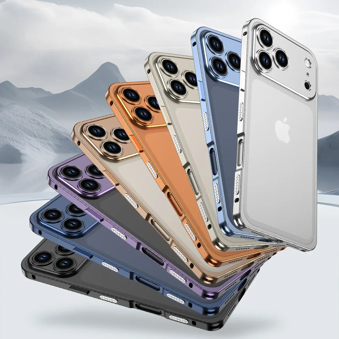 Aluminum Metal Cooling Protective Case for iPhone