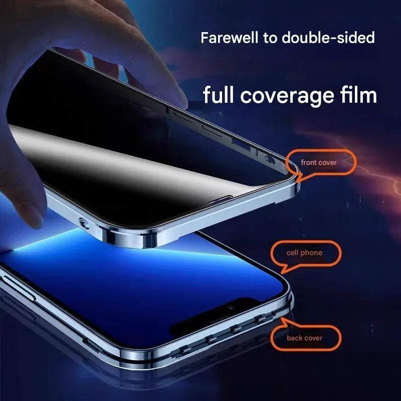Metal Frame Dual Glass iPhone Case