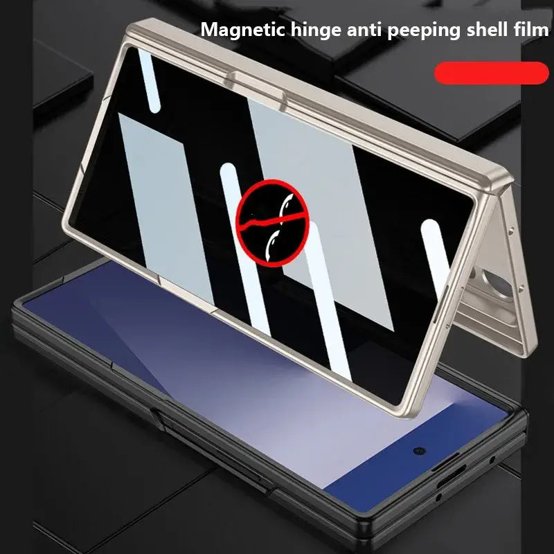 Galaxy Z Fold7 Ultimate Armor Privacy Screen Case with Anti-Spy Glass