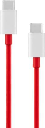 Original Oneplus 65W Warp Charge Mobile Charger With Type C to Type-C Cable Red