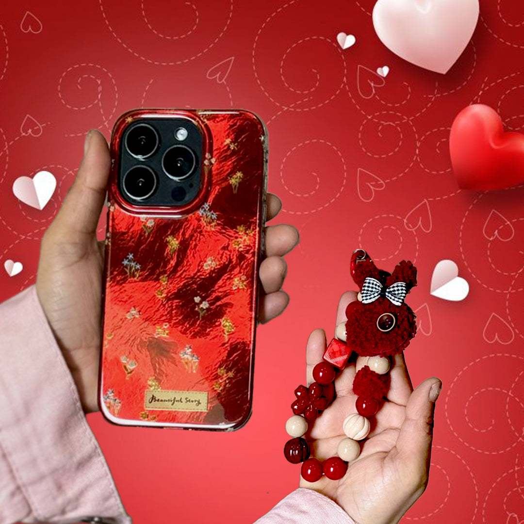 Scarlet Bloom – Elegant Flower iPhone Case