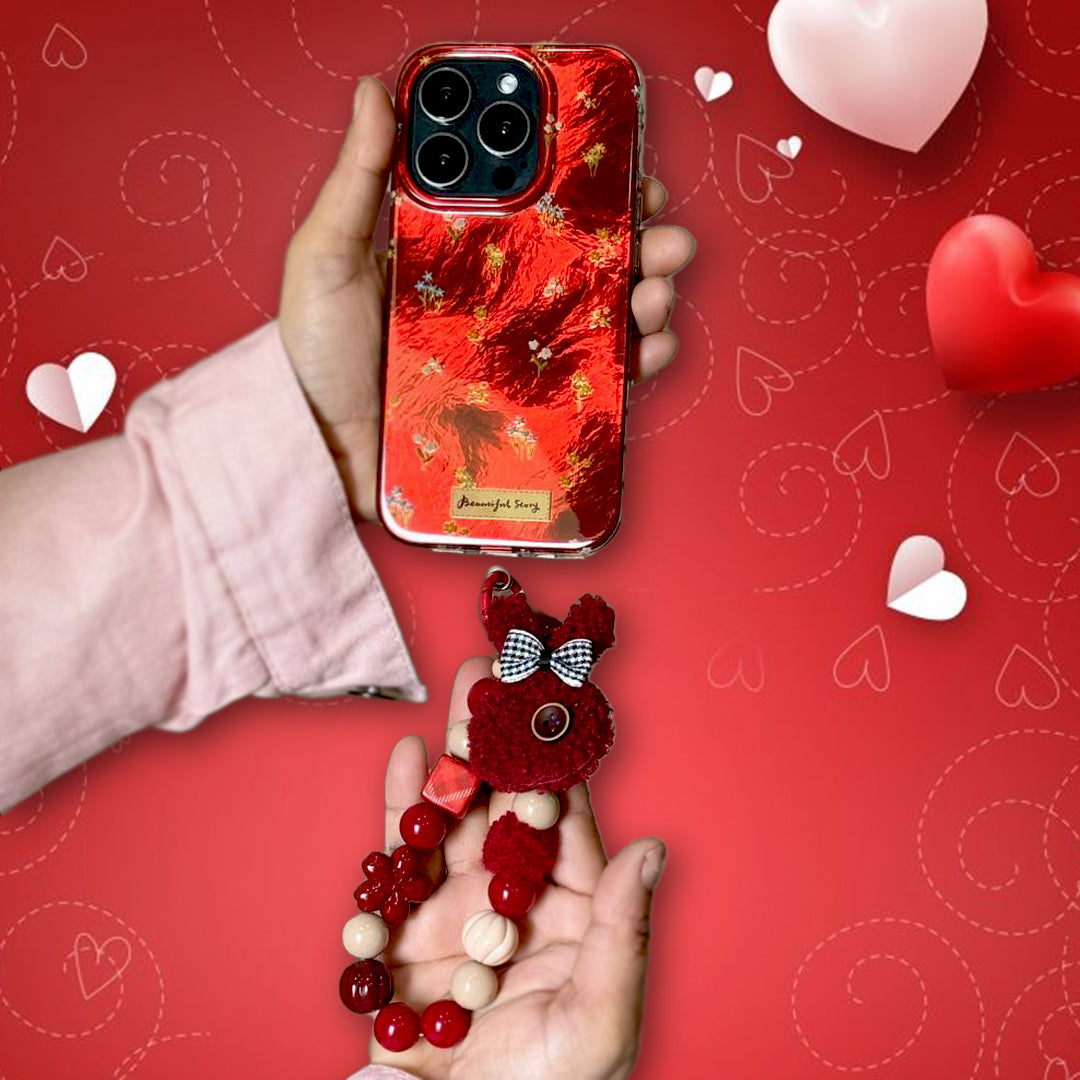 Scarlet Bloom – Elegant Flower iPhone Case
