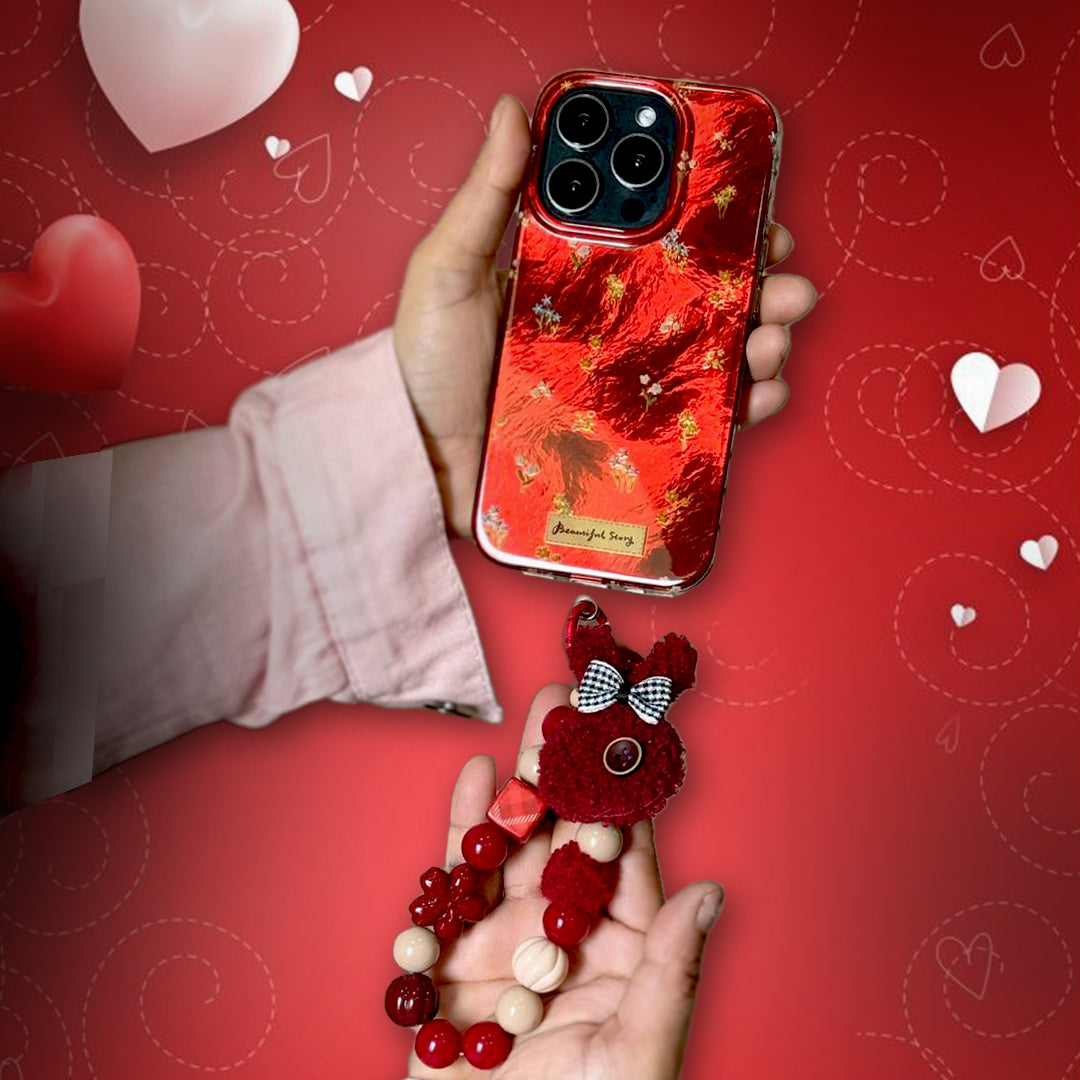 Scarlet Bloom – Elegant Flower iPhone Case