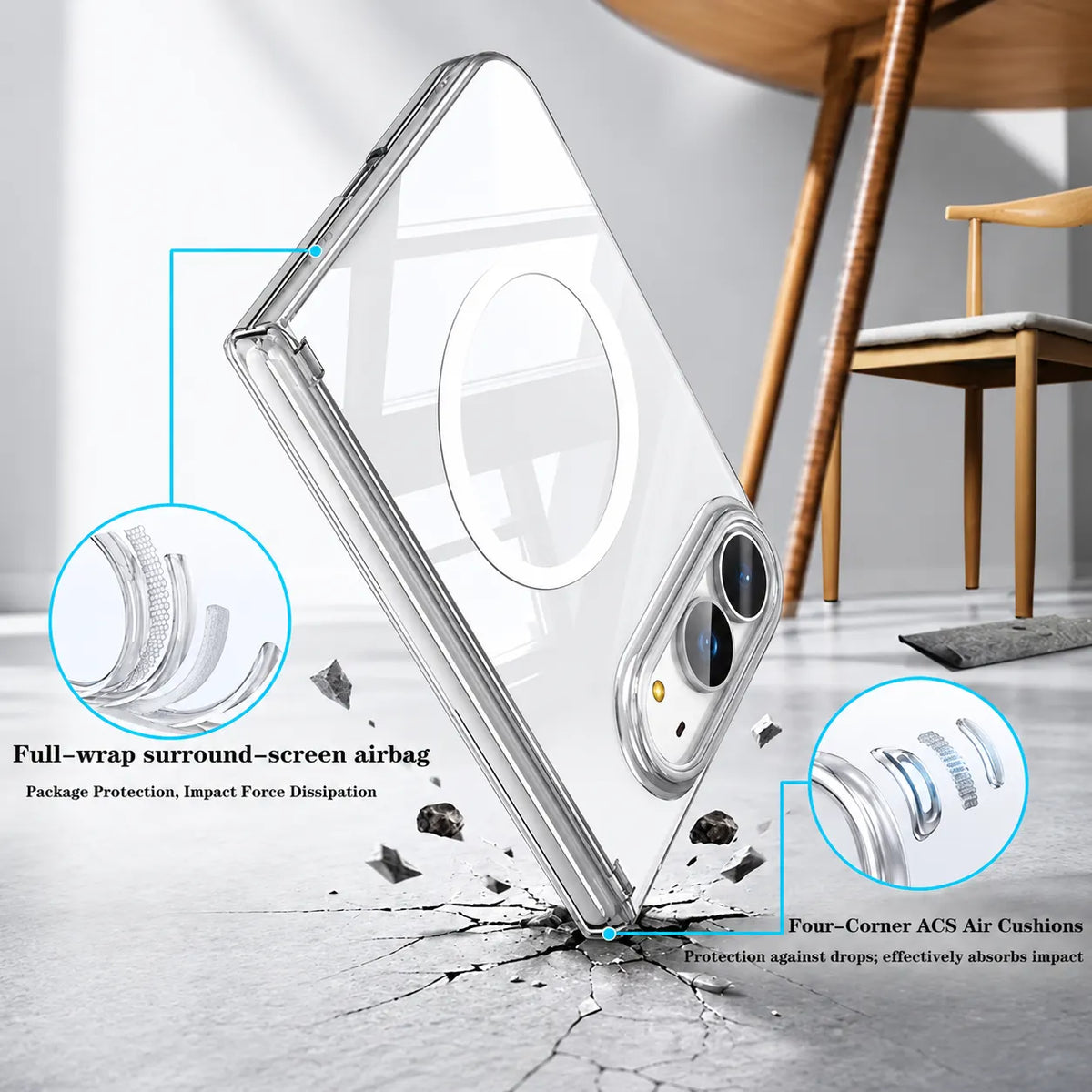 iPhone Duo Transparent Magsafe Case
